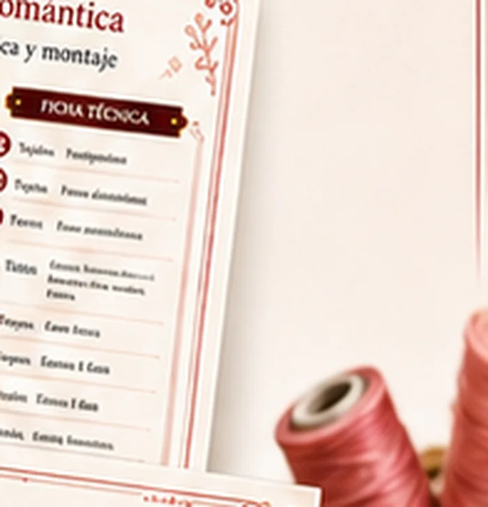 Detalle de la ficha técnica del molde