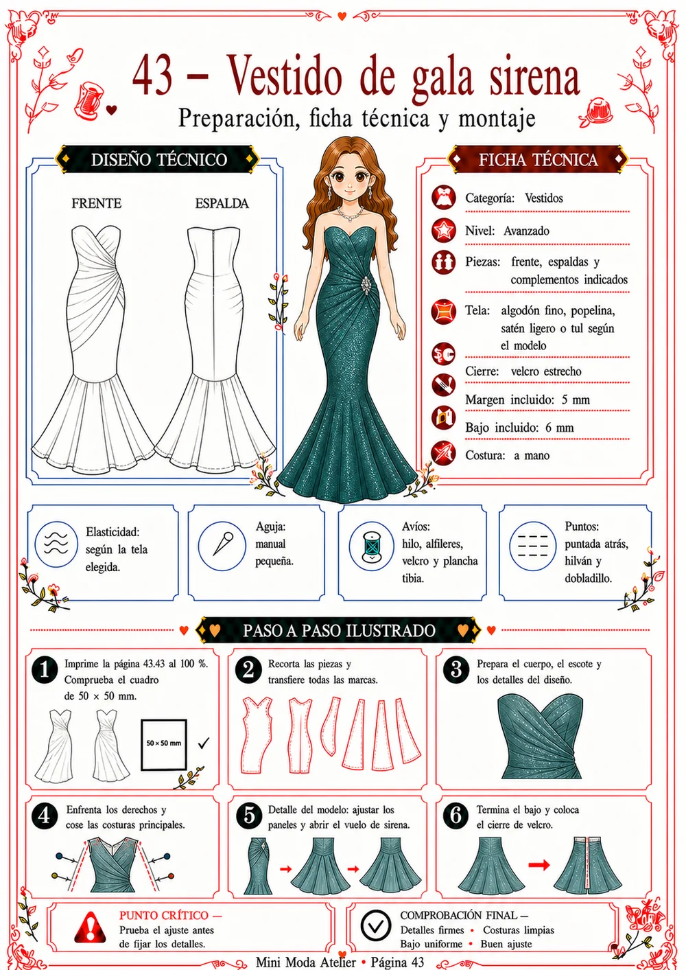Guía visual del vestido de gala sirena