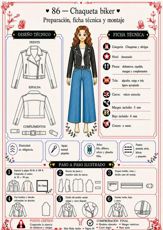 Cómo queda: chaqueta biker