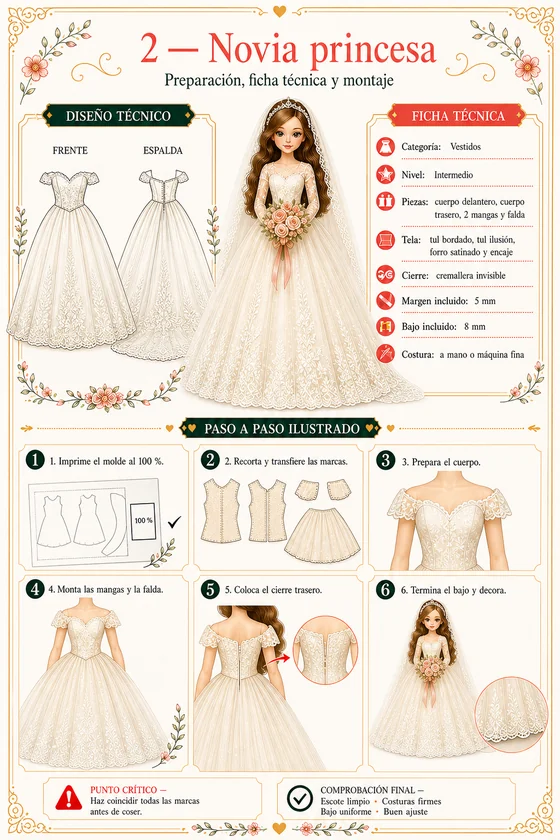 Cómo queda: novia princesa